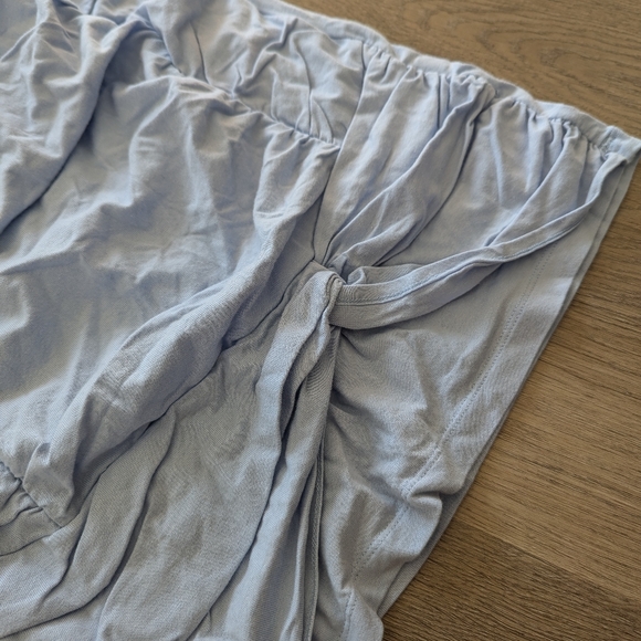 Baby Blue Ruched Halter top - Picture 4 of 4